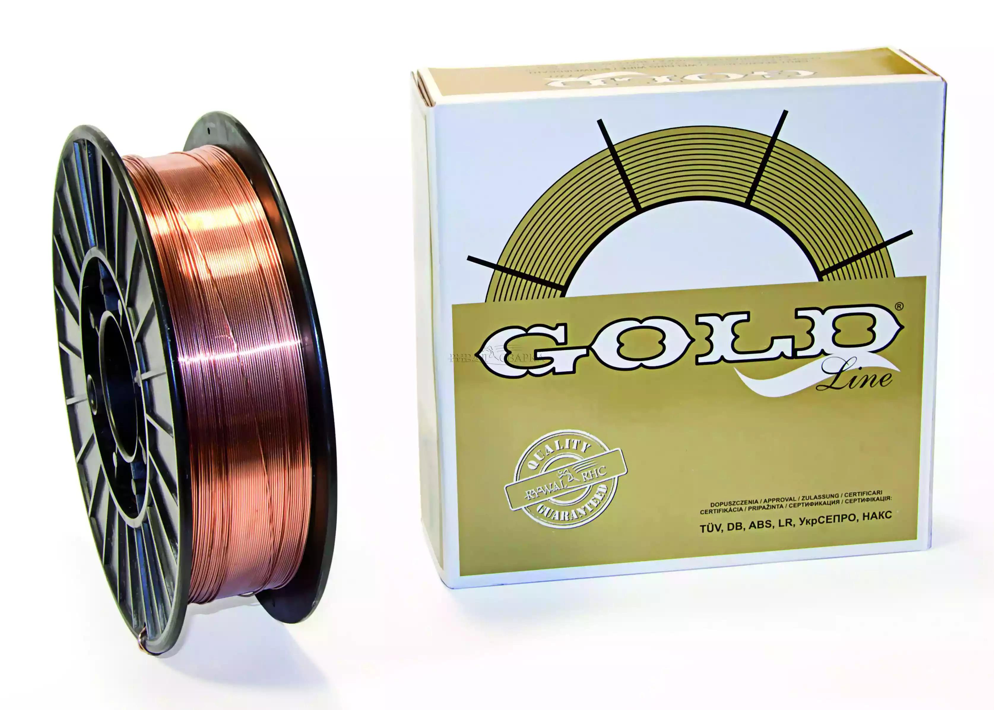 Проволока GOLD G3Si1(Св-08Г2С) ф 1,0мм D200 (5кг.) НАКС